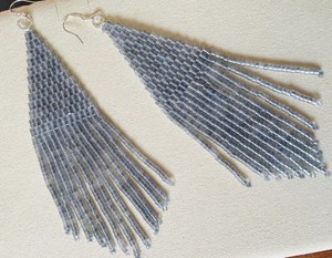 Pendientes colgantes con cuentas Pendientes de cuentas de semillas Regalo para pendientes de cuentas - Product Image 3