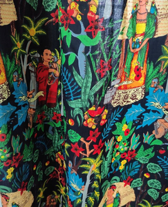 Hermosas cortinas negras de algodón con estampado Floral, elegantes cortinas indias con decoraciones de ventanas textiles suaves para el hogar para cenefas de habitación - Product Image 3