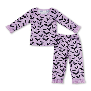 OEM/ODM/RTS Long sleeves bat <b>kids</b> <b>Halloween</b> <b>pajamas</b> baby clothes set baby clothes set boutique clothing <b>kids</b> - Product Image 4