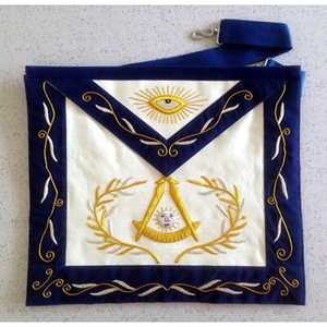MASONIC GRAND LODGE Master Mason Delantal Puños con Collar de Cadena Púrpura - Product Image 4