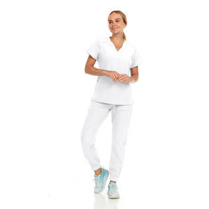 Unisex Hospital Médico Satén Enfermería Scrubs Ropa de Entrenamiento Cómodo para Hombres y Mujeres - Product Image 1