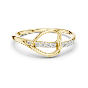 Bague en diamant cultivé en laboratoire pour femmes, 0,082 CT, clarté VVS-VS EF, or 18 carats, 14 carats, 10 carats et argent 925, rose, jaune, blanc - Product Image 3