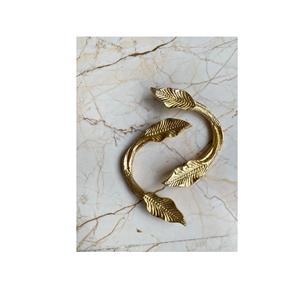 Ntique-mango de bandeja de latón dorado y pulido brillante, diseño exclusivo con forma de cisne, tamaño personalizado - Product Image 4