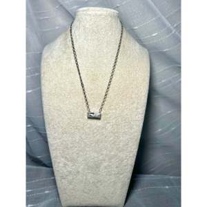 White Buffalo & Sterling Silver Necklace Navajo-<b>Crafted</b> Cultural Collectible Jewelry - Product Image 3