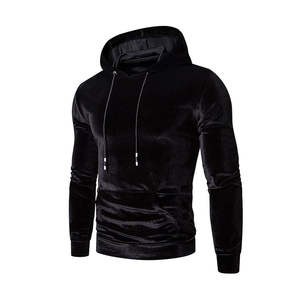 Meilleur Style hommes velours sweats à capuche 2025 haut tendance en gros sweats confortables pas cher prix nouveau dernier Design - Product Image 1