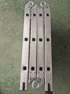 현대식 4x3 알루미늄 다용도 힌지 사다리 소형 접이식 계단 가정용 창고 슈퍼마켓 작업장 아파트 병원용 - Product Image 2