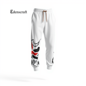 À la mode taille moyenne imprimé coton survêtement pantalons de survêtement pour hommes tissu doux confortable pour un usage quotidien décontracté Gym extérieur Streetwear - Product Image 4