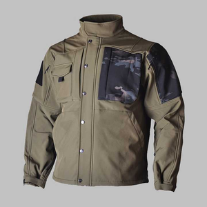 Men's Windbreaker Customized Autumn Winter Shark Skin Fleece Plush Jacket Thickened Warm Jacket <b>Coat</b> - Product Image 2