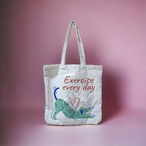 Bolsa de compras de lona de algodón orgánico de 10 oz de alta calidad, impresión personalizada, diseño blanco de moda, bolsa de mano reciclable para mujer - Product Image 2