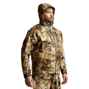 Veste de pluie pour homme, été, camouflage numérique, chasse, randonnée, pêche, respirante, évacuant l'humidité, design personnalisé, polyester/coton - Product Image 4