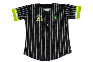 เสื้อเบสบอลคอวีคุณภาพสูงของผู้ชายเครื่องแบบระบายอากาศได้ดีชุดเบสบอลซอฟต์บอลปรับแต่งได้ - Product Image 2