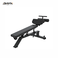 Banc de musculation inclinable réglable BN Commercial pour la musculation des abdominaux et des pectoraux en salle de sport, équipement de fitness