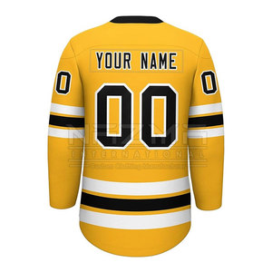 Maillot de hockey sur glace pour adultes, prix d'usine, best-seller, personnalisé, toucher doux, respirant, séchage rapide, 100% polyester, maillot de hockey en vrac - Product Image 2