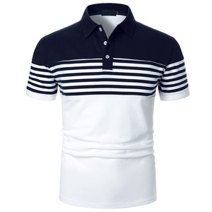 Haut OEM polos hommes les plus populaires en gros grande taille vêtements de sport en coton logo personnalisé contraste de couleur imprimé décontracté chemise de golf - Product Image 4