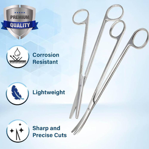 กรรไกรตัดโลหะปลายแหลมสำหรับนักศึกษาแพทย์และมืออาชีพในห้องผ่าตัด - Product Image 2
