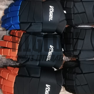 ถุงมือฮอกกี้น้ำแข็ง HI-GLOW SPORTS INTERNATIONAL หนังและคาร์บอนไฟเบอร์ ปิดด้วยกระดุม น้ำหนักเบา ทนทาน มีทุกขนาด - Product Image 6