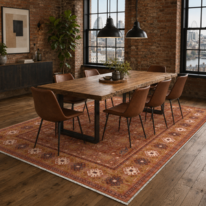 Tapis lavable en chenille RW7064 Kuba Amber Tribal de Rug Weavers, vente en gros et dropshipping, 10 tailles disponibles - Product Image 5