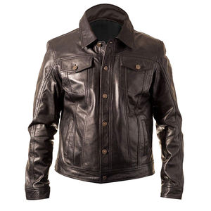 Chaqueta de Cuero Personalizada para Hombre, Estilo Casual de Invierno 2026, Chaqueta de Cuero de Moda para Hombre - Product Image 4