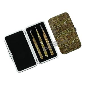 Juego de pinzas para extensión de pestañas de acero inoxidable personalizadas de alta calidad, agarre de Punta puntiaguda, ecológico, reutilizable para - Product Image 6