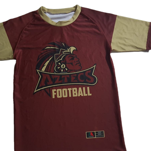 La última camiseta teñida por inmersión larga personalizada para hombre, de algodón con logotipo Spandex Jersey, cuello redondo, bordado, fotos reales - Product Image 1