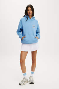 Sweat à capuche graphique surdimensionné pour femmes à épaules tombantes Gumball Premium personnalisé Sweats à capuche anti-rides et respirants Sweat à capuche zippé pour femmes - Product Image 5