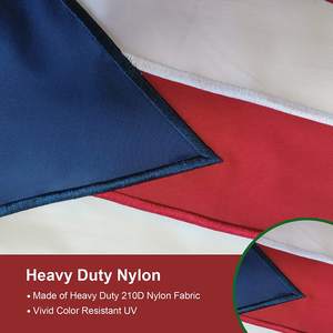 Bandera de Puerto Rico con la frase 'Hate Has No Home Here', 12x18 Pulgadas, Estrellas Bordadas y Rayas con Doble Costura, con 2 Anillas de Latón, USA TOP FLAGSINC - Product Image 3