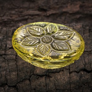 Bijoux de qualité citron Quartz pierre précieuse main-moghol sculpté ovale coupe pierre jaune naturelle 100 pièces en vrac bijoux à bricoler soi-même faisant divers - Product Image 3