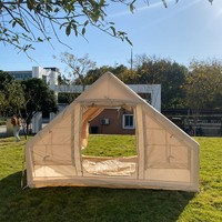 Tente de camping gonflable, grande tente familiale, imperméable, installation rapide automatique, tente de glamping, 8+8 places avec pompe à air
