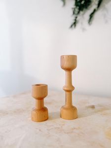 Handmade Mango Wood <b>Candlestick</b> Holde for Home Hotels & Restaurants Look Rustic Wooden Candle Pillar <b>Holder</b> for Sale - Product Image 6