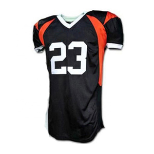 Ensemble de kits de football américain unisexe en polyester à conception personnalisée, nouvelle technique de sublimation, uniforme à manches courtes imprimé pour adultes - Product Image 5