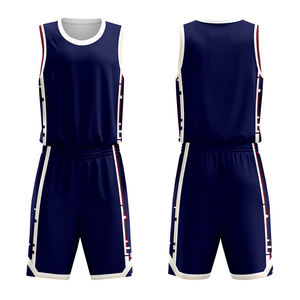 Unisex Maßgeschneidertes Sublimations-Basketball-Uniformset Atmungsaktiv Schnelltrocknend Leichtes Athletik-Trikot Shorts Sportbekleidung Team - Product Image 4