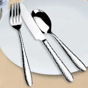 Recién llegado, juego de cubiertos de acero inoxidable con espejo de Color dorado de diseño Simple para utensilios de cocina y vajilla, juegos de artículos de hotel - Product Image 5