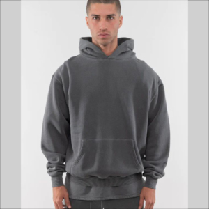 Vente en gros OEM Pull à capuche pour hommes Sweat à capuche en coton polaire vierge à manches longues Streetwear simple design personnalisé Pull à capuche pour hommes - Product Image 3