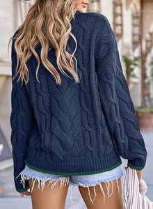 Sudadera holgada de manga larga para mujer, diseño minimalista, Top elegante de gran tamaño para la moda de invierno - Product Image 6