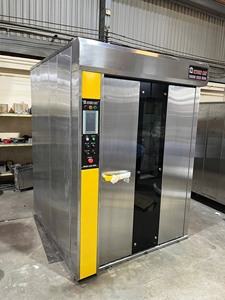 Four à pain commercial à usage durable 32 plateaux avec chariot 380V 220V Four rotatif Nouvelle machine de boulangerie Kien An Vietnam Fournisseur - Product Image 2