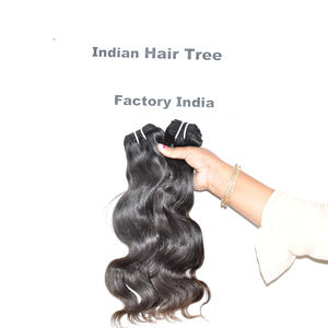 Extensions de cheveux humains indiens non traités, naturels, Remy vierges, ondulés, double trame, sans produits chimiques, ondulations profondes lâches - Product Image 3