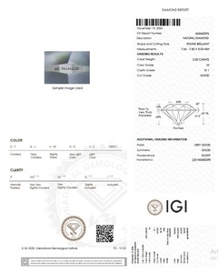 B2B D'Vins pour GIA Certifié 2.00 CT Lâche Blanc Naturel Diamant Rond G Couleur FL FLOW Pureté EX Cut Bijoux Polis - Product Image 5