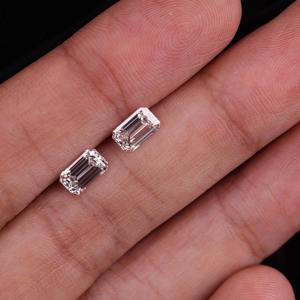 Par de Diamantes Cultivados en Laboratorio con Corte Esmeralda, Certificado IGI, VVS D, Diamantes Sueltos de Lujo para Fabricación de Pendientes al Mejor Precio - Product Image 2