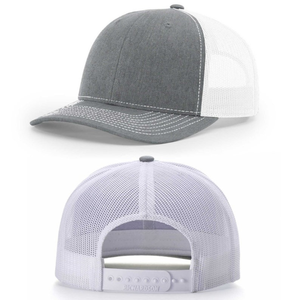 Haute qualité 6 panneaux structuré maille chapeau personnalisé en cuir Logo blanc Snapback casquette pour la pêche en plein air activités Richard 112 casquette - Product Image 4