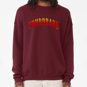 เสื้อสเวตเชิ้ตแบบสวมหัวสำหรับผู้ชายเสื้อสเวตเชิ้ตแบบสวมหัวแขนยาวโอเวอร์ไซส์ผ้าคอตตอนสีพื้น - Product Image 1