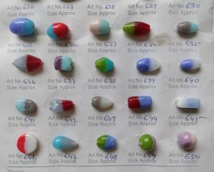 Perles en verre ovales sur mesure avec finition métallique brillante pour la fabrication de bijoux, tailles personnalisées pour colliers et bracelets, destinées aux créateurs et à la revente - Product Image 4