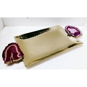 Plateaux de service élégants et abordables en acier inoxydable avec des designs tendances populaires parfaits pour les cadeaux ou un usage personnel - Product Image 1