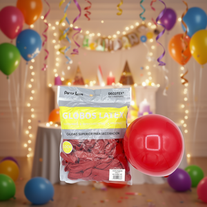 Party Love <b>Latex</b> Balloons 12cm <b>Red</b> 100pcs Bag Decorative Party Supplies - Product Image 3