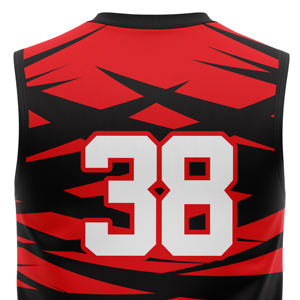 Débardeur de sport XL pour homme, séchage rapide, respirant, vêtements de sport, polyester, couleur unie, col en V, capuche, impression par sublimation - Product Image 5