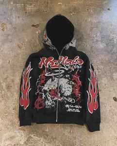 Sudadera con capucha de felpa francesa de 100% algodón con estampado DTG personalizado para hombre, Jersey de punto holgado transpirable de otoño para hombre - Product Image 3