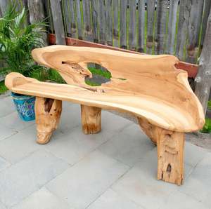 Banc de patio de jardin extérieur au design unique pour la maison, jardin d'hôtel, sièges de parc, banc de patio, meubles d'extérieur et d'intérieur - Product Image 4