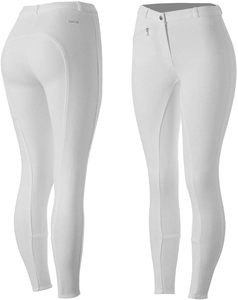 Culotte d'équitation active pour femmes en silicone avec poignée à siège intégral, taille moyenne avec poche avant - Product Image 1