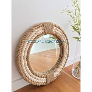 Arte creativo hecho a mano Latón chapado en oro espejo de pared elegante superventas maravilloso diseñador de lujo hogar decorativo espejo de pared - Product Image 3