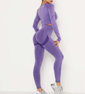 Ensemble de salon de yoga vêtements pour femmes tenue d'entraînement élégante de haute qualité Oem Tie Dye Gym Activewear vêtements de sport en coton confortables - Product Image 5