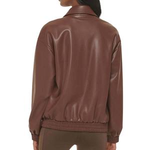 Veste d'hiver personnalisée pour femmes Vestes en cuir de haute qualité pour femmes respirantes à la mode Logo et design personnalisés OEM - Product Image 6